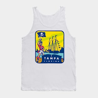 Vintage Tampa Florida Decal Tank Top